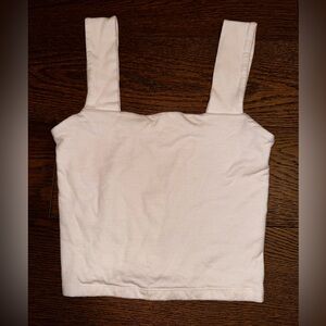 Aéropostale White Crop Tank Top
